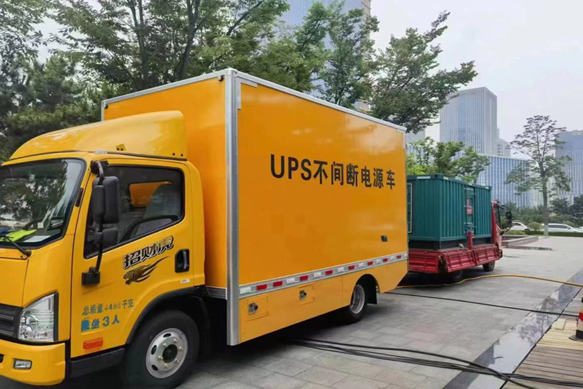 宜君发电机租赁施工现场